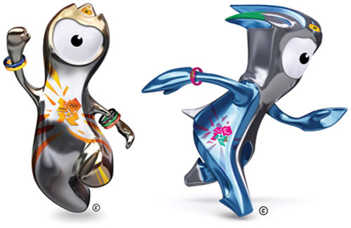 Wenlock and Mandeville, 2012 London Olympics Mascots